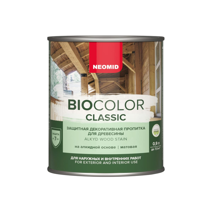 Пропитка NEOMID BIO COLOR CLASSIC дуб, 0,9 л Н-CLASSIC-0,9/дуб фото 2