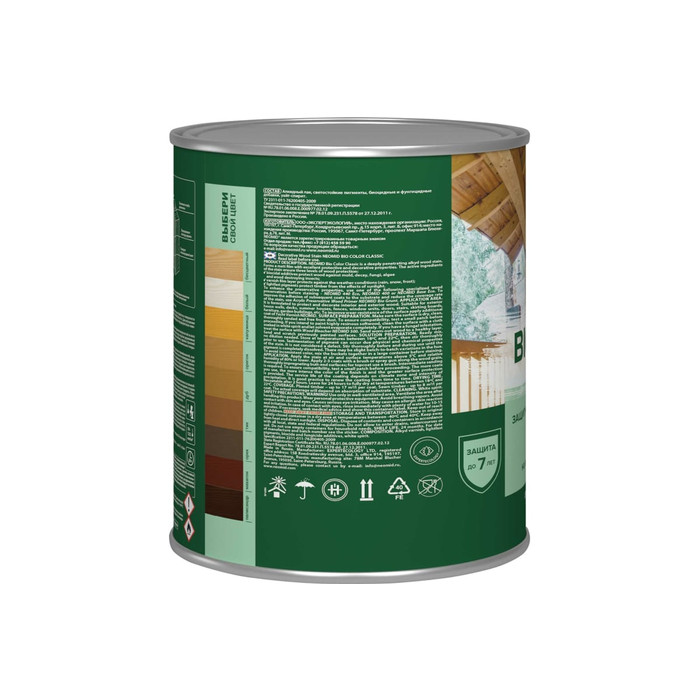Пропитка NEOMID BIO COLOR CLASSIC дуб, 0,9 л Н-CLASSIC-0,9/дуб фото 3