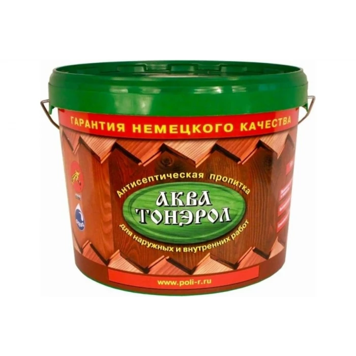 Пропитка Poli-R Аква-Тонэрол (каштан; 10 л) 12630