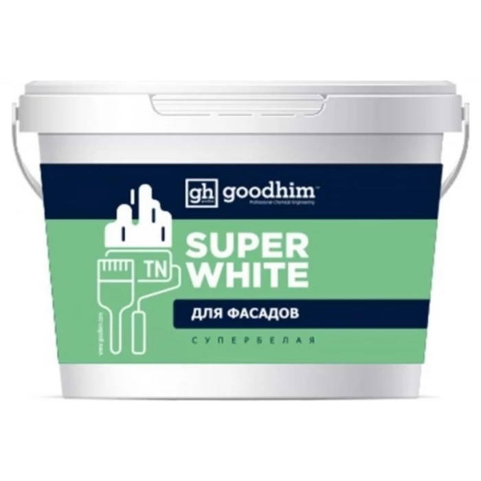 Краска, TN стандарт, супербелая - 14кг, готовый раствор Goodhim 9366