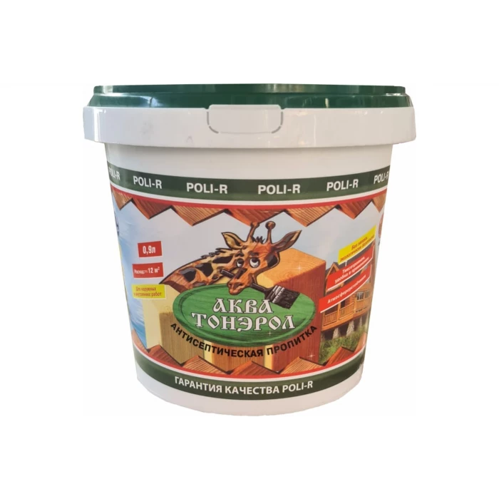 Пропитка Poli-R Аква-Тонэрол (светлый дуб; 0.9 л) 14485