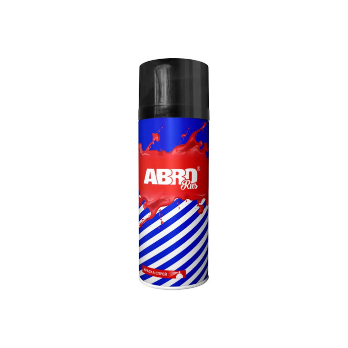 Краска-спрей ABRO Rus № 04 черная матовая, 473 мл, 1 шт. SPO-004-R