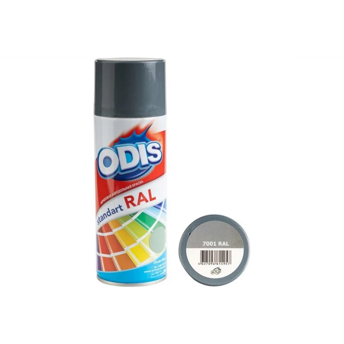Краска-спрей ODIS standart RAL серебристо-серый 7001ral