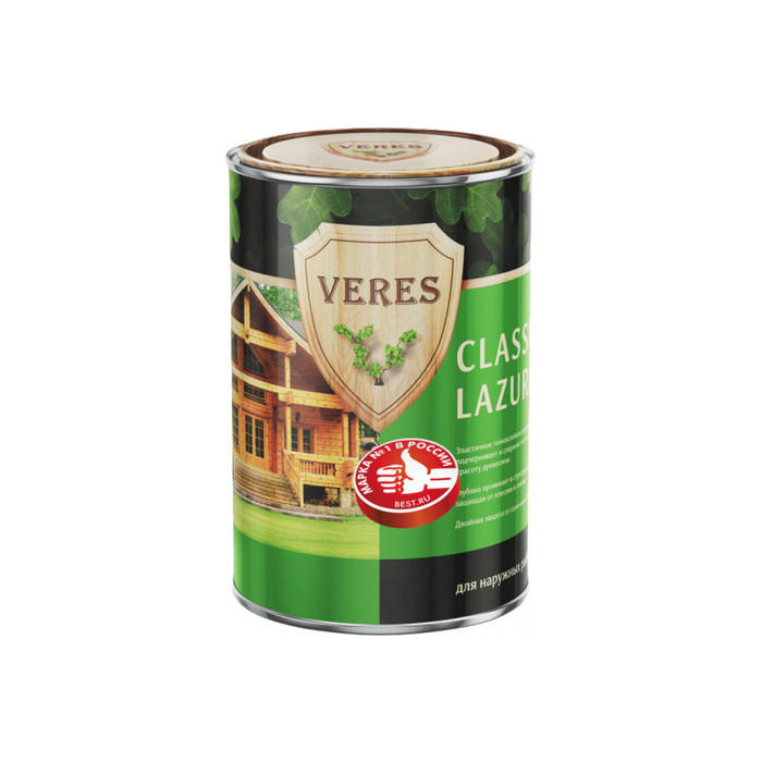 Пропитка Veres Classic Lazura №4 орех 2.7 л 1/4 42019