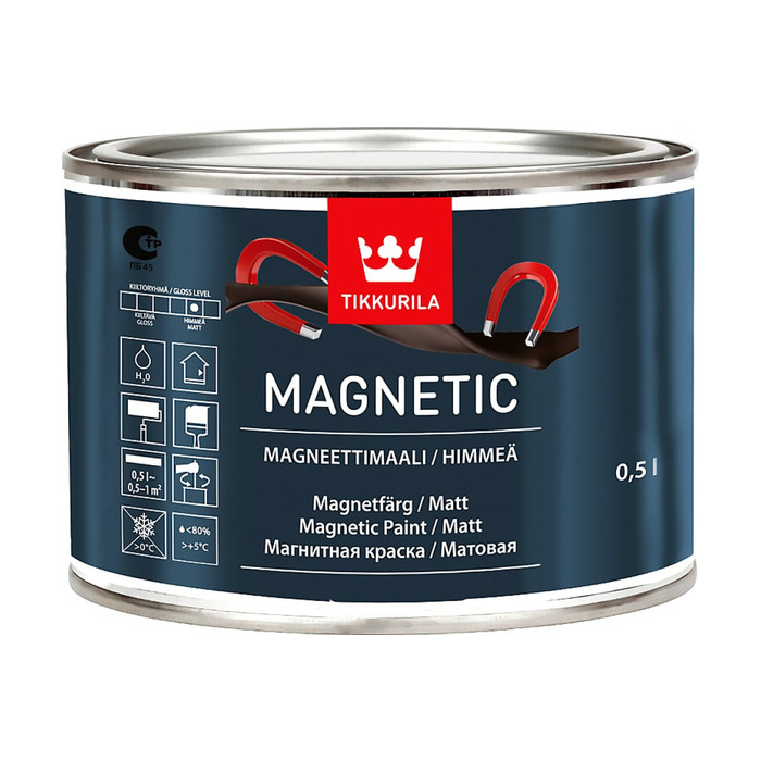 Магнитная краска TIKKURILA Magnetic матовая 0,5л 158000005