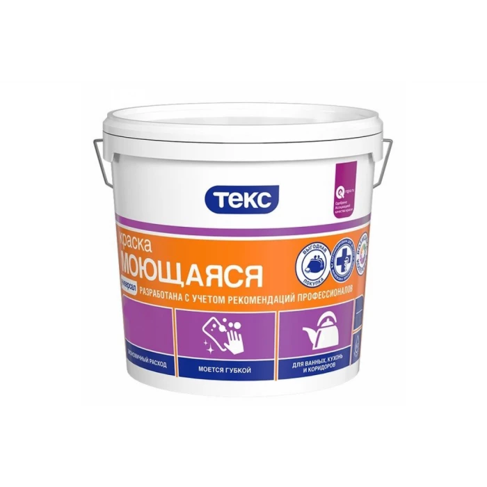 Моющаяся в/д краска Текс универсал 40 кг 23076