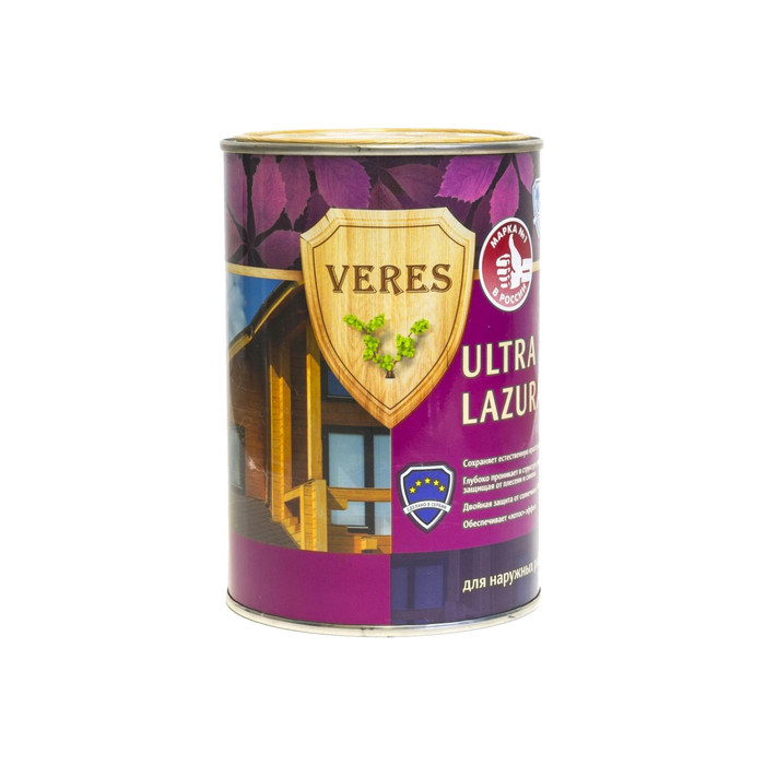 Пропитка Veres Ultra Lazura №12 белый 0.9 л 1/6 42033