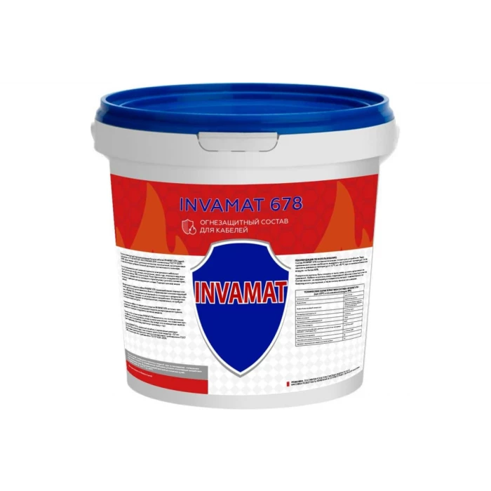Огнезащитный состав для кабелей INVAMAT 678 белый 20 кг 1029