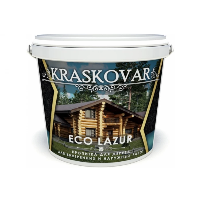 Пропитка для дерева Kraskovar Eco Lazur махагон 0,9л 1190