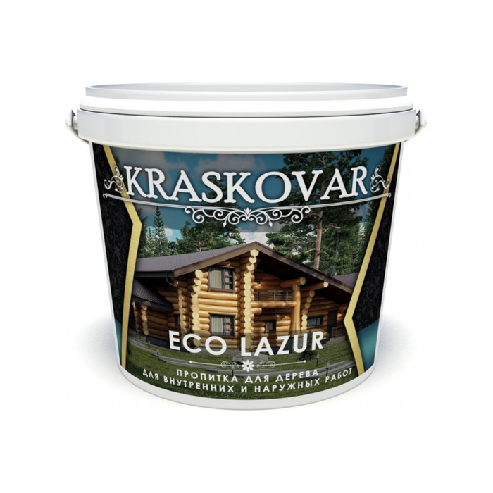 Пропитка для дерева Kraskovar Eco Lazur орех 0,9л 1189