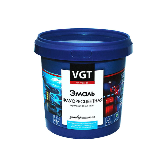 Универсальная флуоресцентная эмаль VGT ВД-АК-1179 (голубая, 1 кг) 11607647
