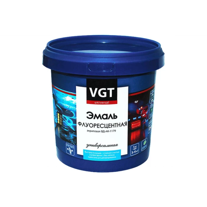 Универсальная флуоресцентная эмаль VGT ВД-АК-1179 (зеленая, 1 кг) 11607648