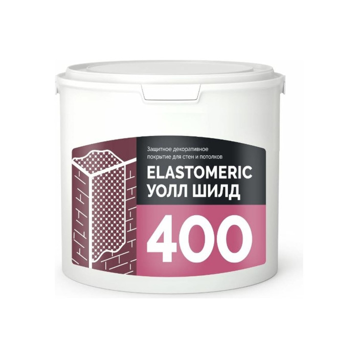 Универсальная эластичная защитная краска Elastomeric Systems 4 400 WALL SHIELD (3 кг; База А) 00402