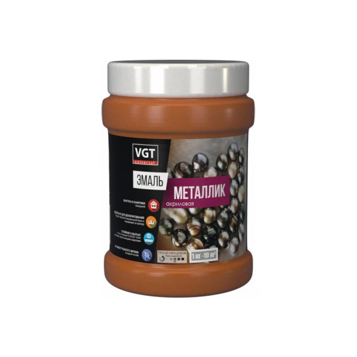 Универсальная эмаль VGT ВД АК 1179 МЕТАЛЛИК золото 0,23 кг 11601918