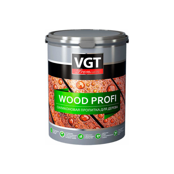 Силиконовая пропитка VGT WOOD PROFI 9 кг 11607801