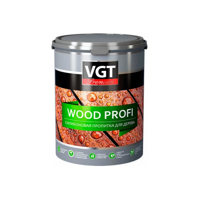 Силиконовая пропитка VGT WOOD PROFI 9 кг 11607801