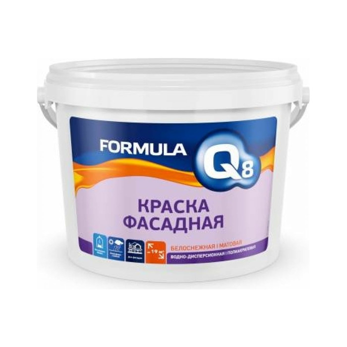 Фасадная в/д краска Престиж 1,5 кг 8 FORMULA Q8 204032