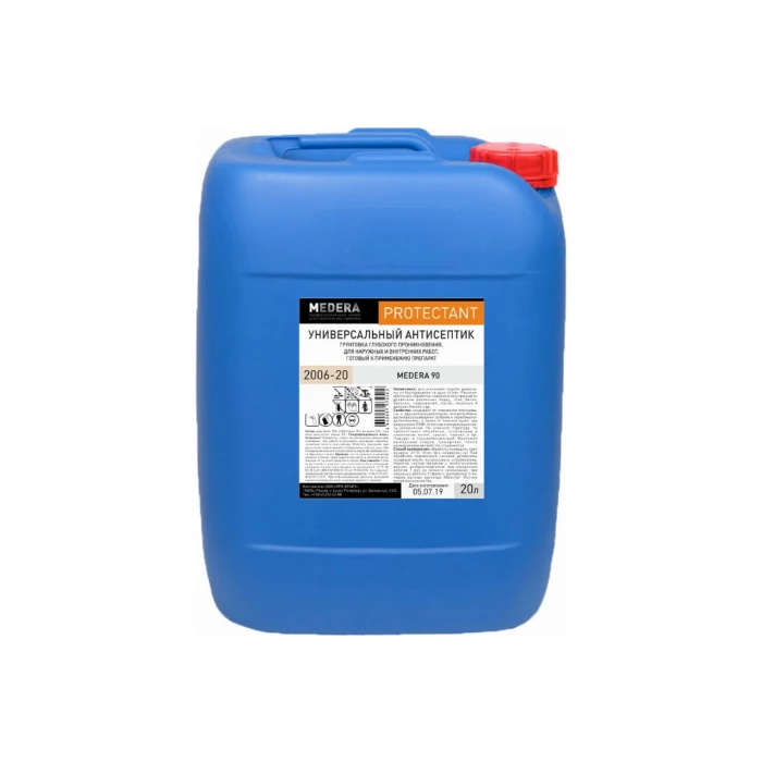 Универсальный антисептик-грунтовка Medera 90 готовый состав, 20 л 2006-20