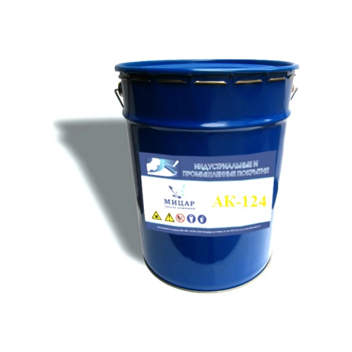 Фасадная краска Мицар АК-124 25 кг серая УТ000004952
