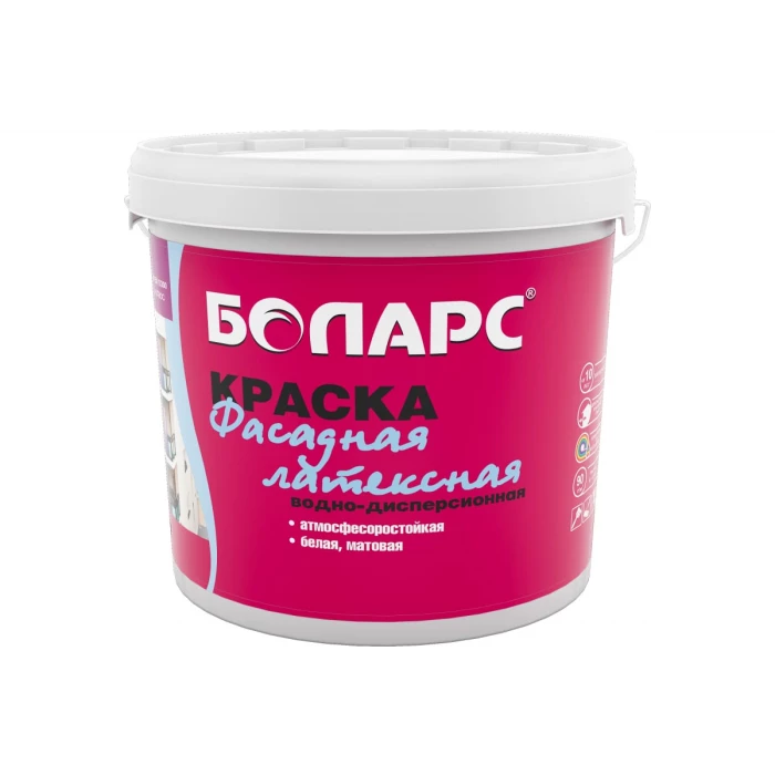Фасадная латексная краска БОЛАРС (2100), 40 кг 00000004868
