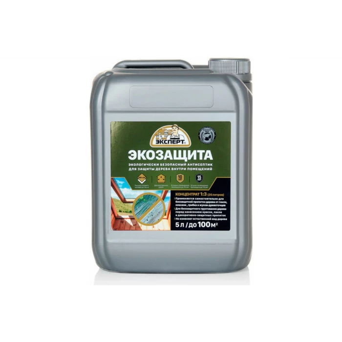 Экозащита древесины-концентрат 1:3 ЭКСПЕРТ 5 л 28683