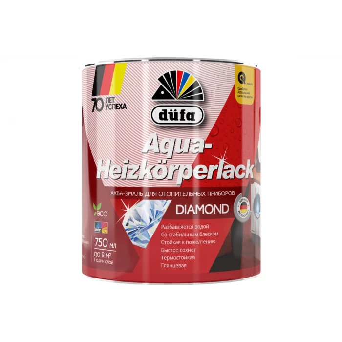 Эмаль Dufa AQUA-HEIZKORPERLACK аква для отопительных приборов 750 мл Н0000004135