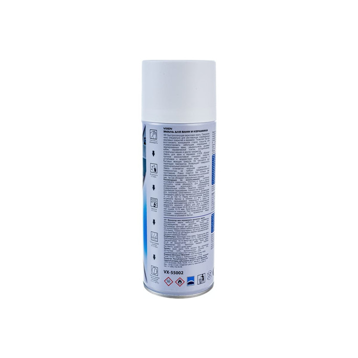 Эмаль для ванн и керамики VIXEN аэрозоль, белый, 520 мл VX55002 фото 3