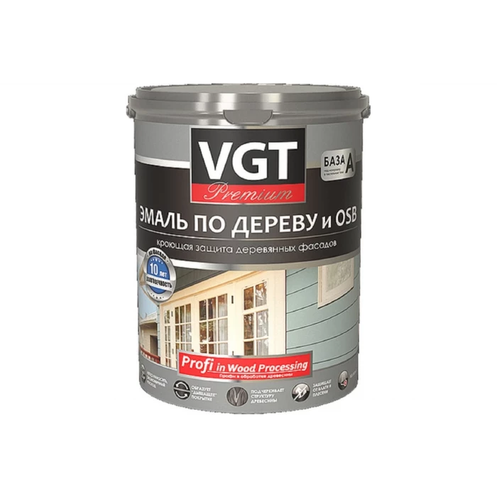 Эмаль по дереву VGT Профи ВД-АК 1179 джинсовый синий 2,5 кг 11605639