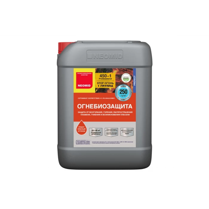 Тонированный огнебиозащитный состав Neomid 10 кг Н-450/1/тон-10/гот.