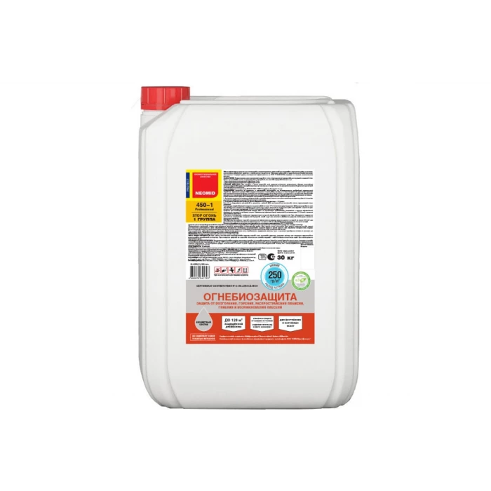 Бесцветный - огнебиозащитный состав NEOMID Неомид 450 - I группа (30 кг) Н-450(1)бесц-30/гот.