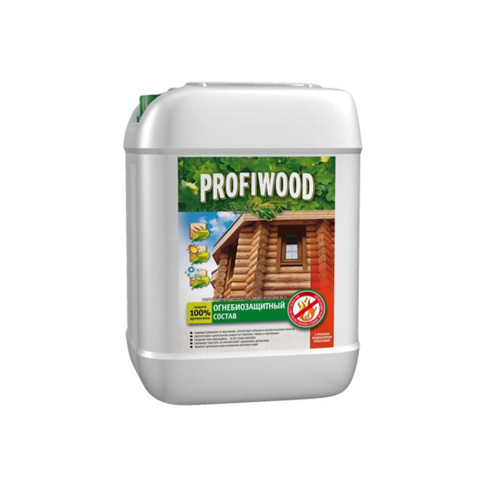 Водный раствор защитного средства для древесины PROFIWOOD ББ11 (I группа; с индикатором; 10 кг) 6768