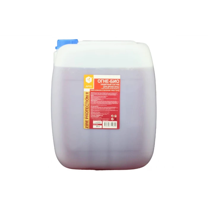 Огне-биозащитный состав для древесины APIS FIRE PROTECTION БАРЬЕР-Эконом, канистра 20 кг 4665296512390