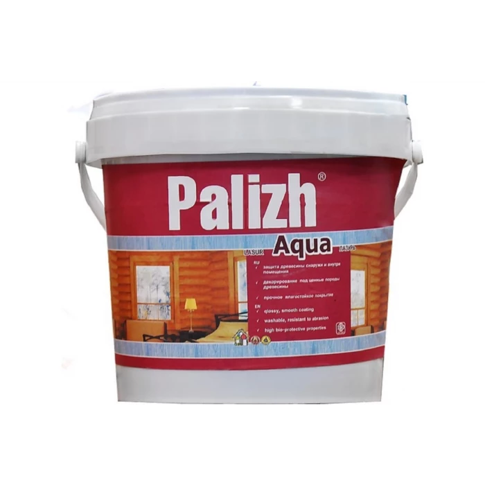 Защитно-декоративная лазурь для древесины Palizh AQUA 284.05.ТП вишня 0,9 л 11606042