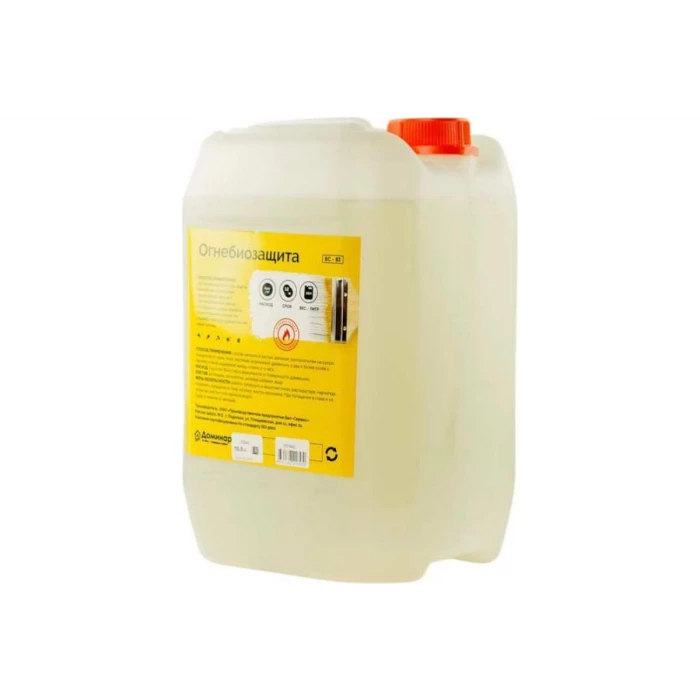 Огнебиозащита для древесины Доминар бесцветная БС 83 10 л, 2 группа J70942