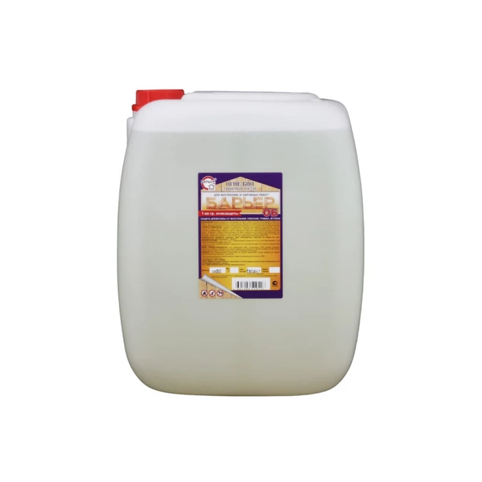 Огнебиозащитный состав для древесины БАРЬЕР ОБ бесцветный, канистра 36 кг 4665296515292