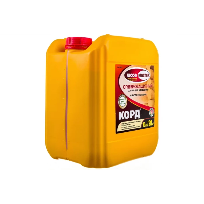 Огнебиозащитный состав для древесины Woodmaster Корд 10 кг 15900