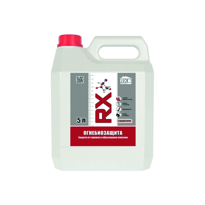 Огнебиозащита древесины RX formula 2 группа, 5 литров, с индикатором 01-5-1-059