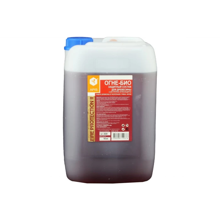 Огне-биозащитный состав для древесины APIS FIRE PROTECTION БАРЬЕР-Эконом, канистра 10 кг 4665296512376