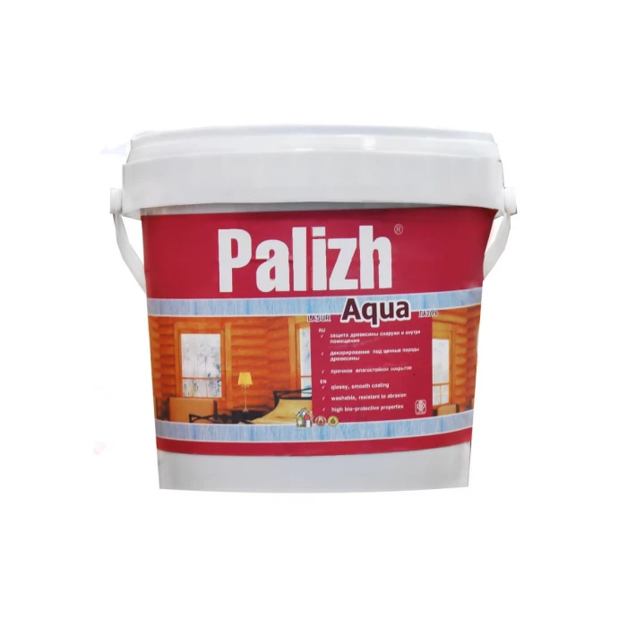 Защитно-декоративная лазурь для древесины Palizh AQUA 284.06.ТП черный 3 л 11606125