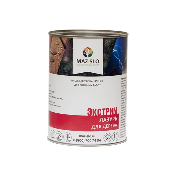 Лазурь для дерева MAZ-SLO Экстрим цвет Весна 1 л 8068064