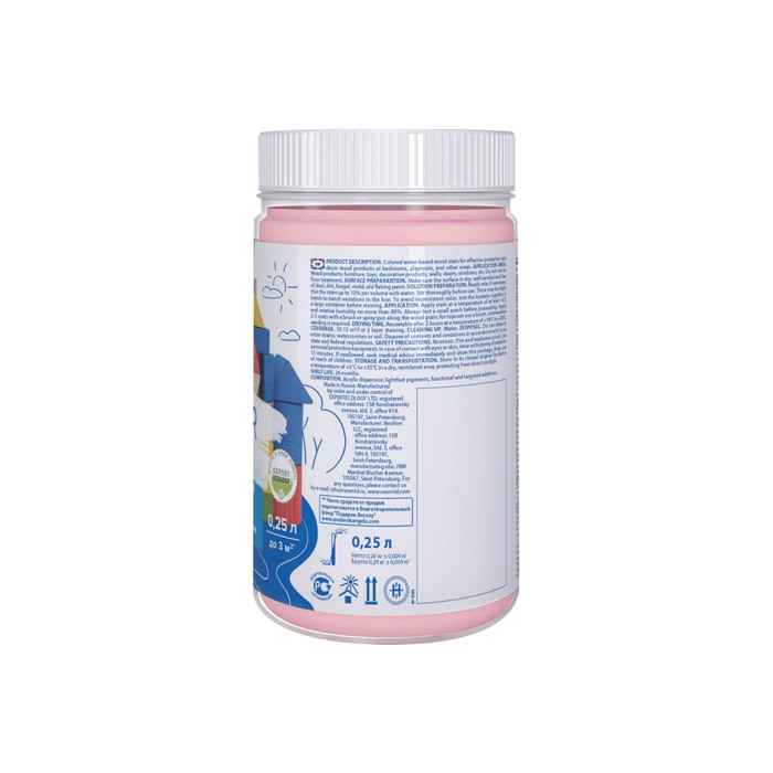 Лазурь розовая Neomid Bio Color For Kids 0,25 л Н-BCFK-0,25/розов фото 5