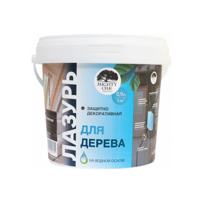 Лазурь для дерева MIGHTY OAK палисандр, 0.9 л MO173