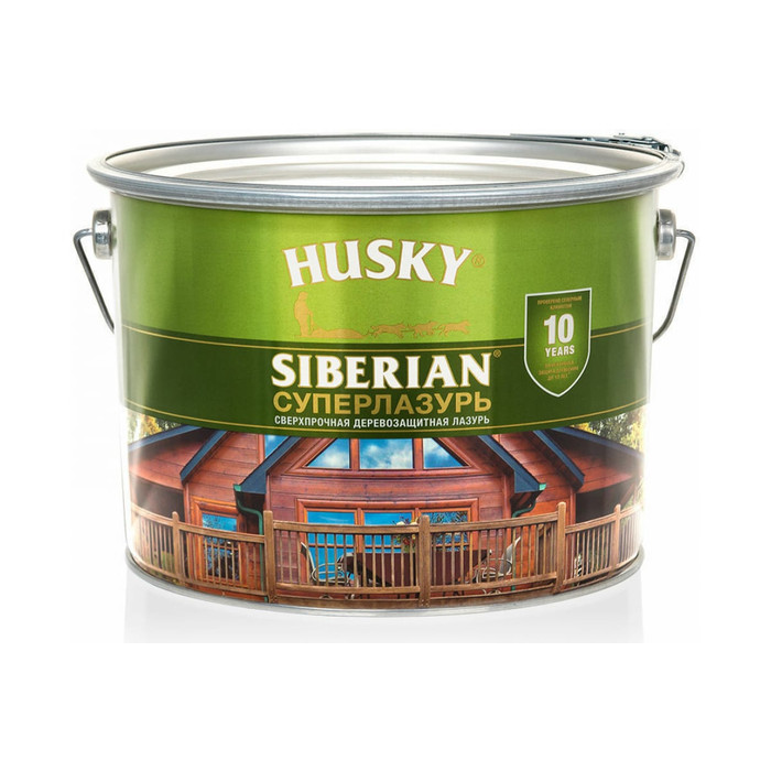 Суперлазурь HUSKY Siberian бесцветный 9 л 30321