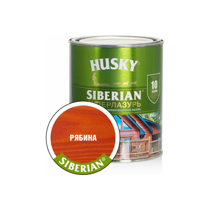 Суперлазурь HUSKY Siberian рябина 0,9 л 30309 фото 2