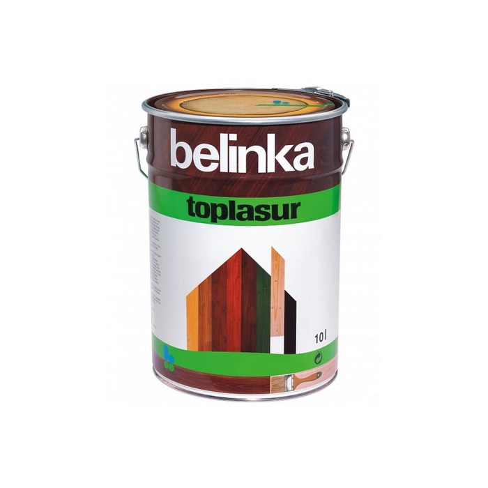 Лазурное покрытие для защиты древесины Belinka TOPLASUR 12 бесцветная 10л 51512 фото 2