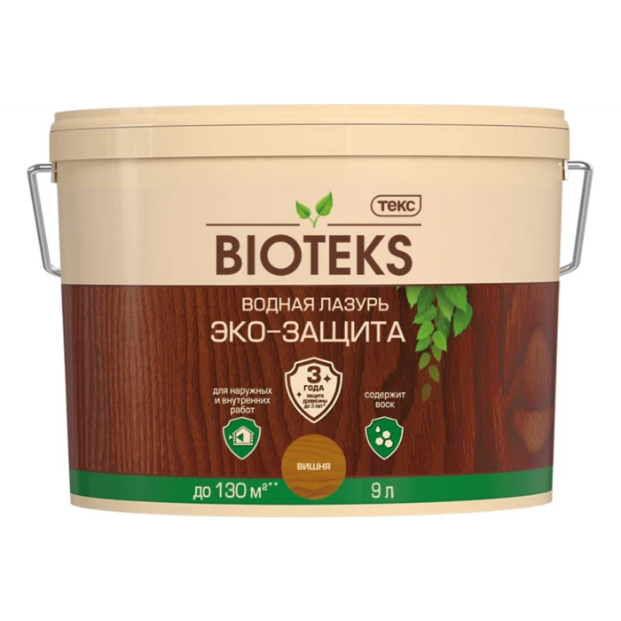 Водная лазурь ТЕКС Bioteks Эко-защита (вишня; 9 л) 206905