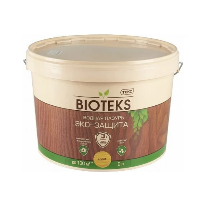 Водная лазурь ТЕКС Bioteks Эко-защита (сосна; 9 л) 133508