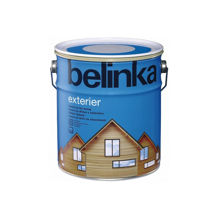 Лазурное покрытие для защиты древесины Belinka EXTERIER 10 л, 68 земельно-коричневый 52568 фото 2