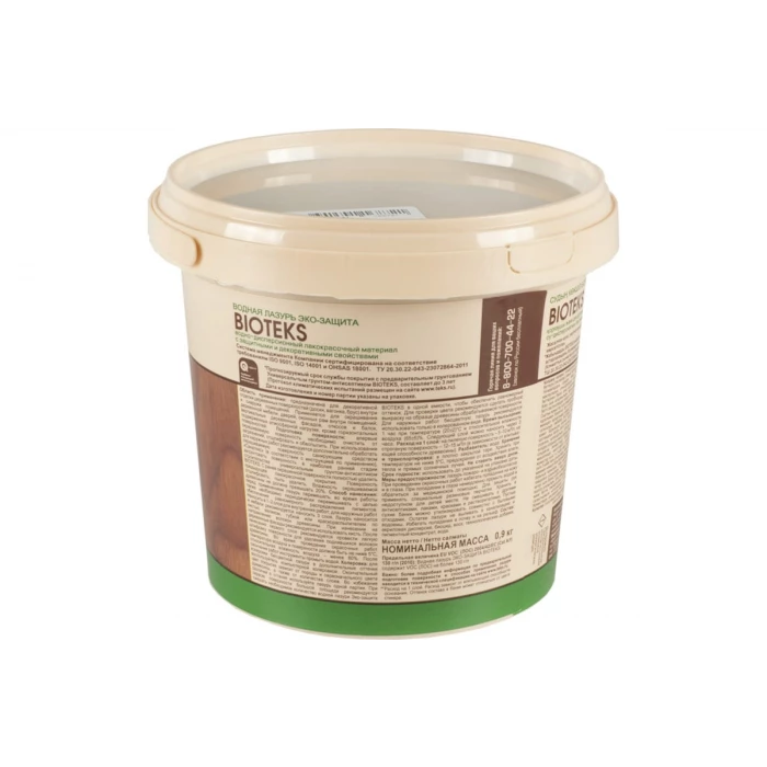 Водная лазурь ТЕКС Bioteks Эко-защита (сосна; 0.9 л) 206913