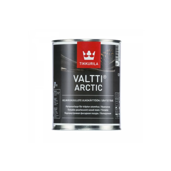 Лазурь TIKKURILA VALTTI ARCTIC фасадная, перламутровая, водоразбавляемая с натуральным маслом 9л 59664040160